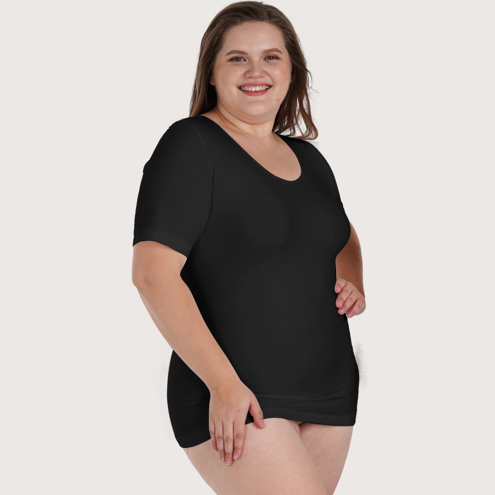 C-Shape 슬림핏 보정 티셔츠